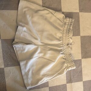 Lululemon Athletica Cream Athletic Shorts